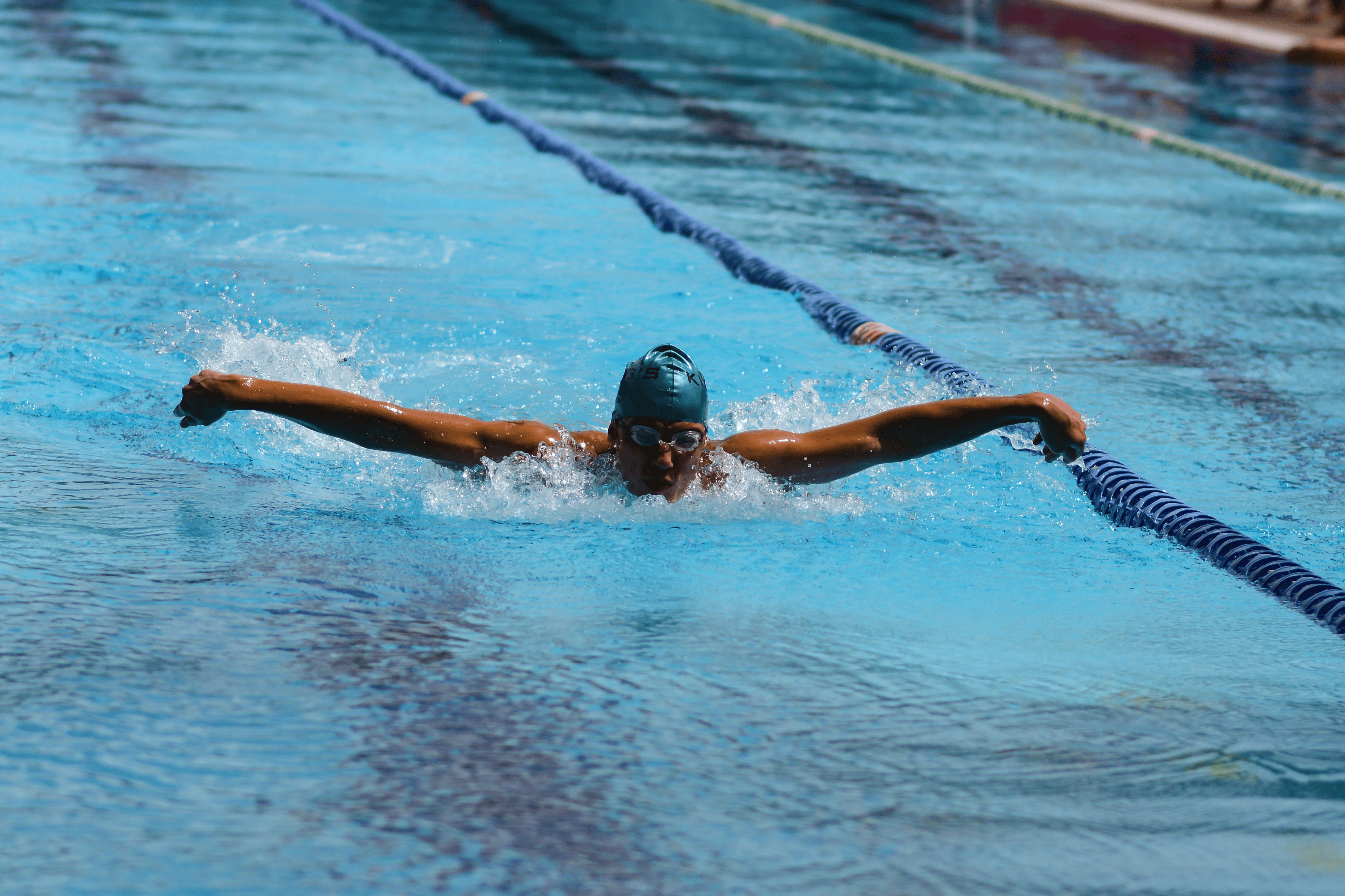 Swimmer training in Kenya